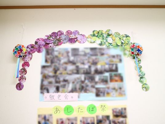 壁掛けの掲示物