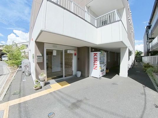 ゆったりしたエントランス