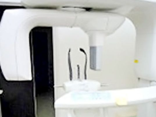 白基調の受付周辺  