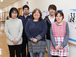 スタッフ集合廊下