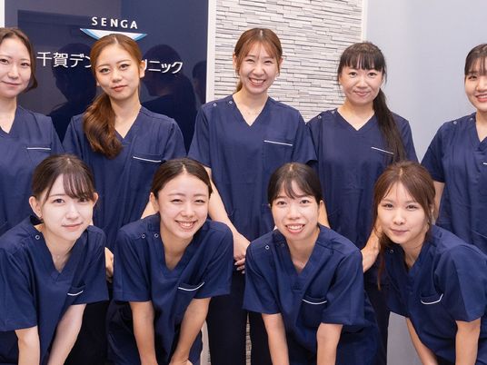 スタッフ集合の受付前  