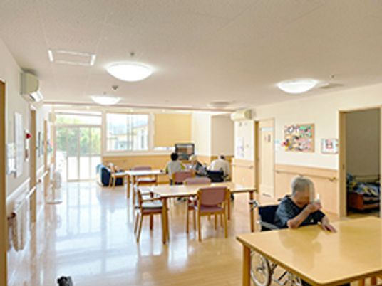 明るい共有スペース