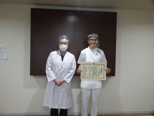 医療職員の記念撮影 スタッフイメージ  