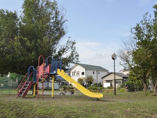 広々とした中庭の様子