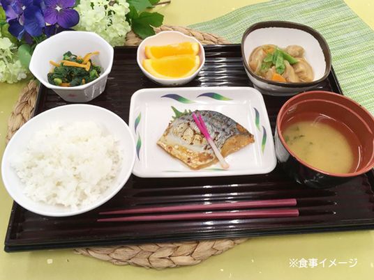 和食を盛りつけた食事メニュー