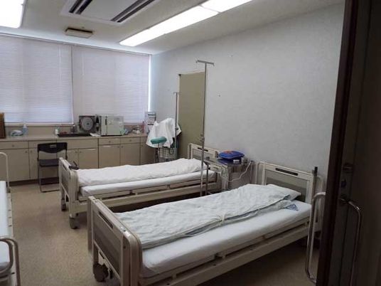 2台のベッドがある部屋  