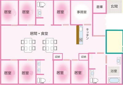 家庭的なキッチン