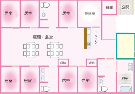 家庭的なキッチン