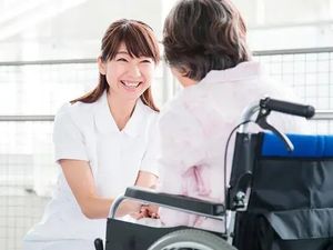 スタッフと利用者の対話  