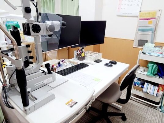 検査機器のある機能訓練室  