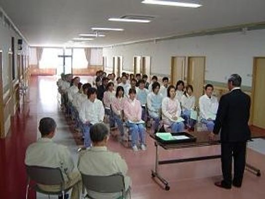 研修中の集会室  