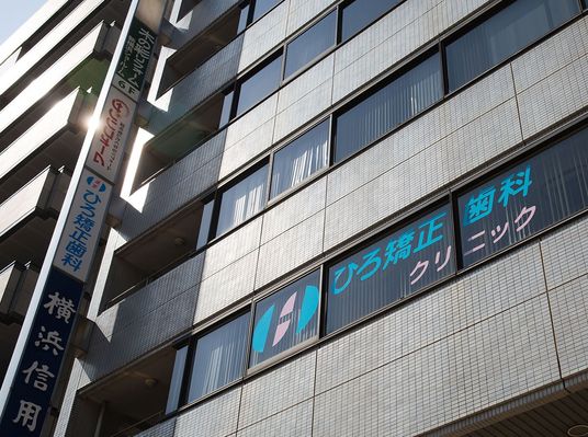 建物外観と看板  