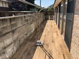 木目調のテラス