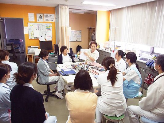 スタッフ会議の休憩室  