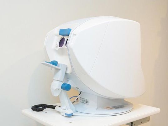 視力測定機のある機能訓練室  