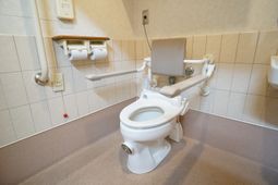 バリアフリー設計のトイレ