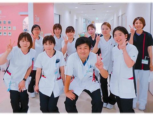 スタッフ集合の廊下  