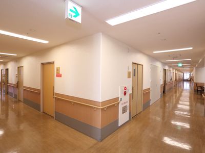 清潔感のある明るい廊下