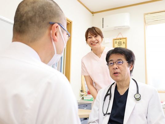 スタッフの会話場面  