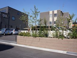 新緑あふれる建物外観