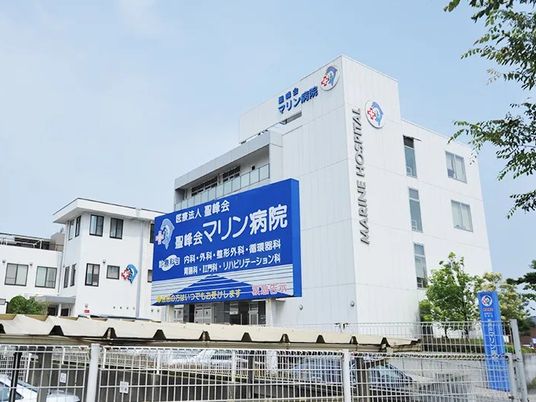 高層の白い建物