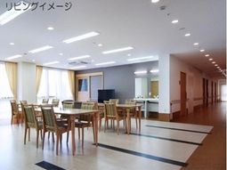 清潔感のある明るい食堂