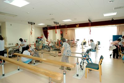 広々とした訓練室