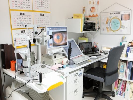 眼科検査機器のある部屋  