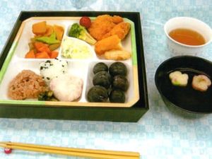 色とりどりの料理の盛り付け