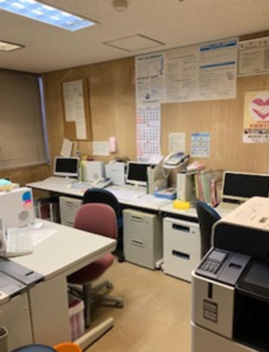 スタッフが働く部屋