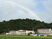 虹と建物の外観  
