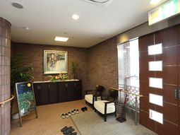 温かみのあるエントランス