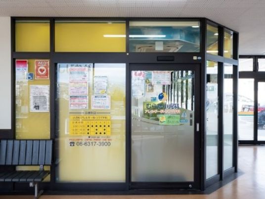受付前の出入口  