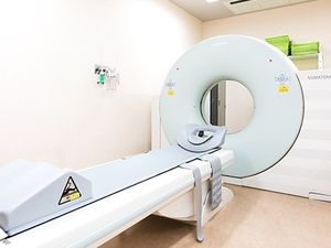 機能訓練室のCT装置  