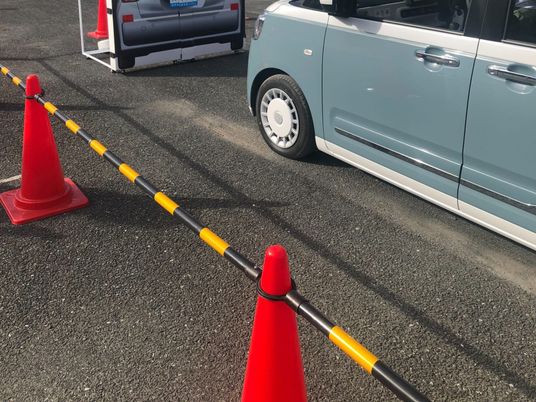 送迎車の駐車場  