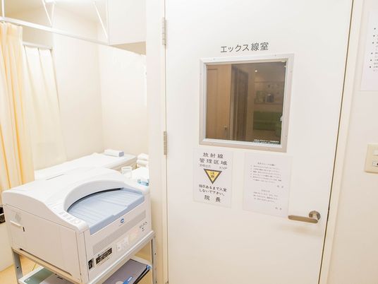 放射線室の出入口  