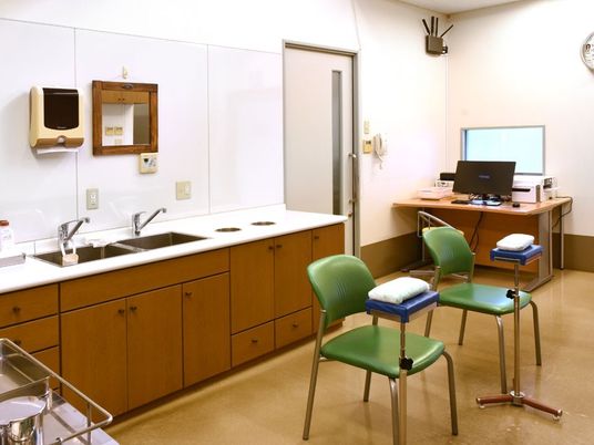 機能訓練室の洗面台  