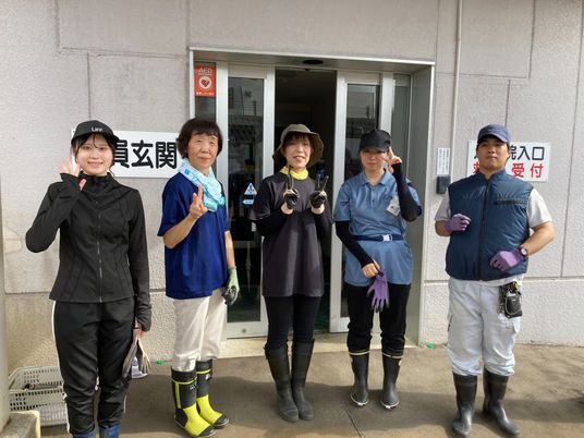 スタッフ集合の出入口  