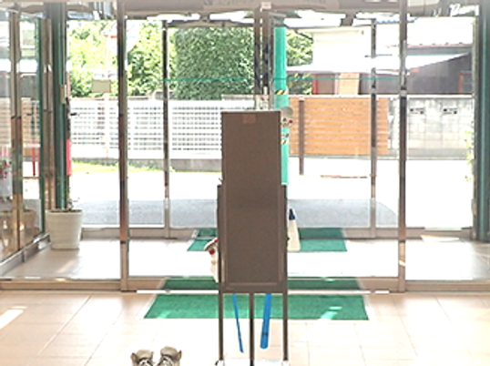 開放感ある入口