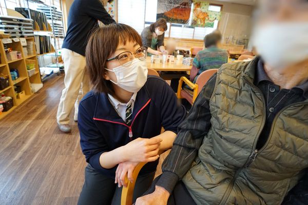 スタッフと利用者の交流