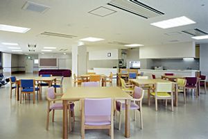 広々とした食堂