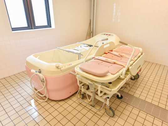 清潔なバリアフリー浴室