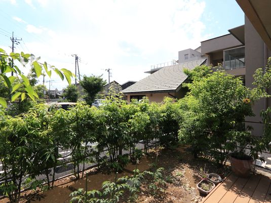 緑あふれる中庭風景