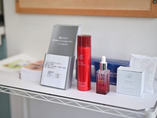 理美容用品の棚  