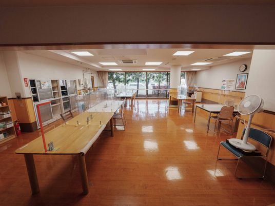 広々とした食堂