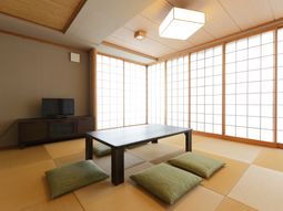 明るい和室の居室