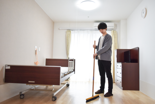 清潔な居室の掃除