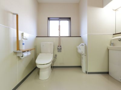 清潔なトイレの設備