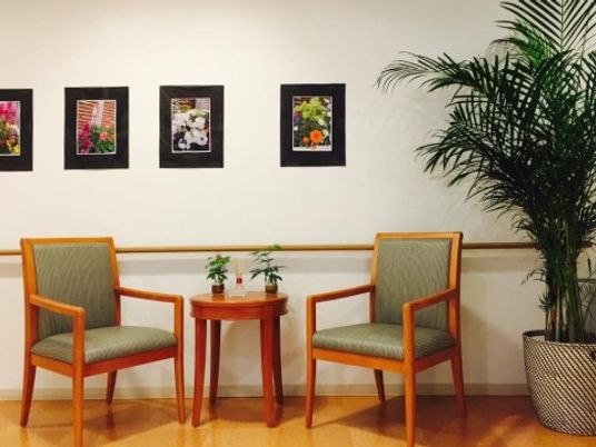 落ち着いた休憩スペース