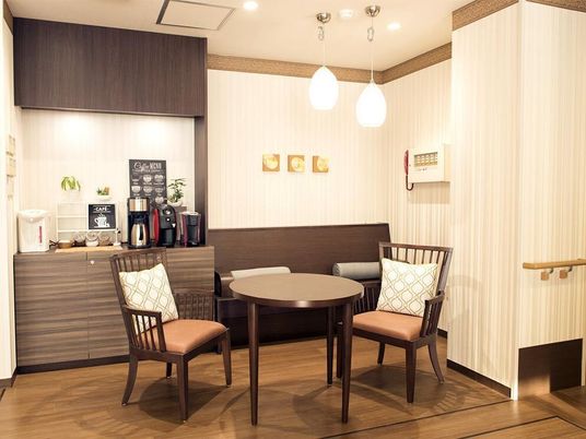 暖かみのある休憩室